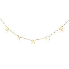 Load image into Gallery viewer, 925 Silver Alphabet Necklace Women Fashion Clavicle Jewelry English Alphabet DIY Necklace
