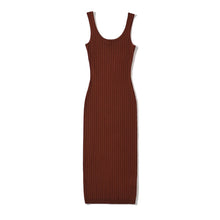 Load image into Gallery viewer, Dresses for women Summer casual dress elegant bodycon dress knitted vintage purple dress beach sundress pink brown
