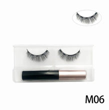 Load image into Gallery viewer, 3D Mink Magnetic Eyelashes Waterproof Lasting Magnetic Eyeliner Magnet Mink Eyelashes Makeup Extension False Eyelashes
