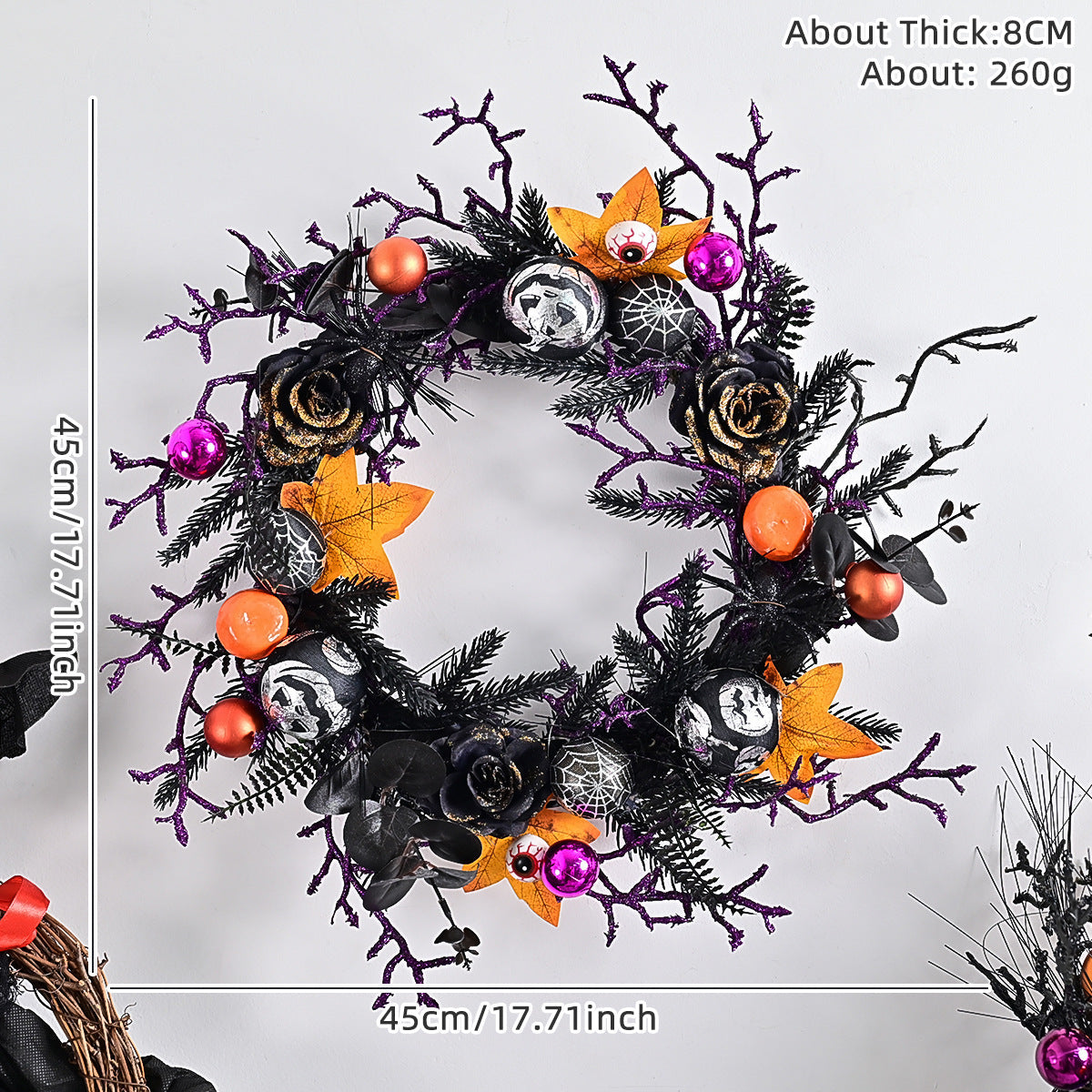 Halloween Decorative Garland Multi-Style Plastic Spooky Decor