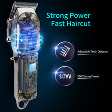 Load image into Gallery viewer, All Metal Hair Clipper Retro Oil Head Carving Scissors Machine Set USB Charging Electric Hair Clipper
