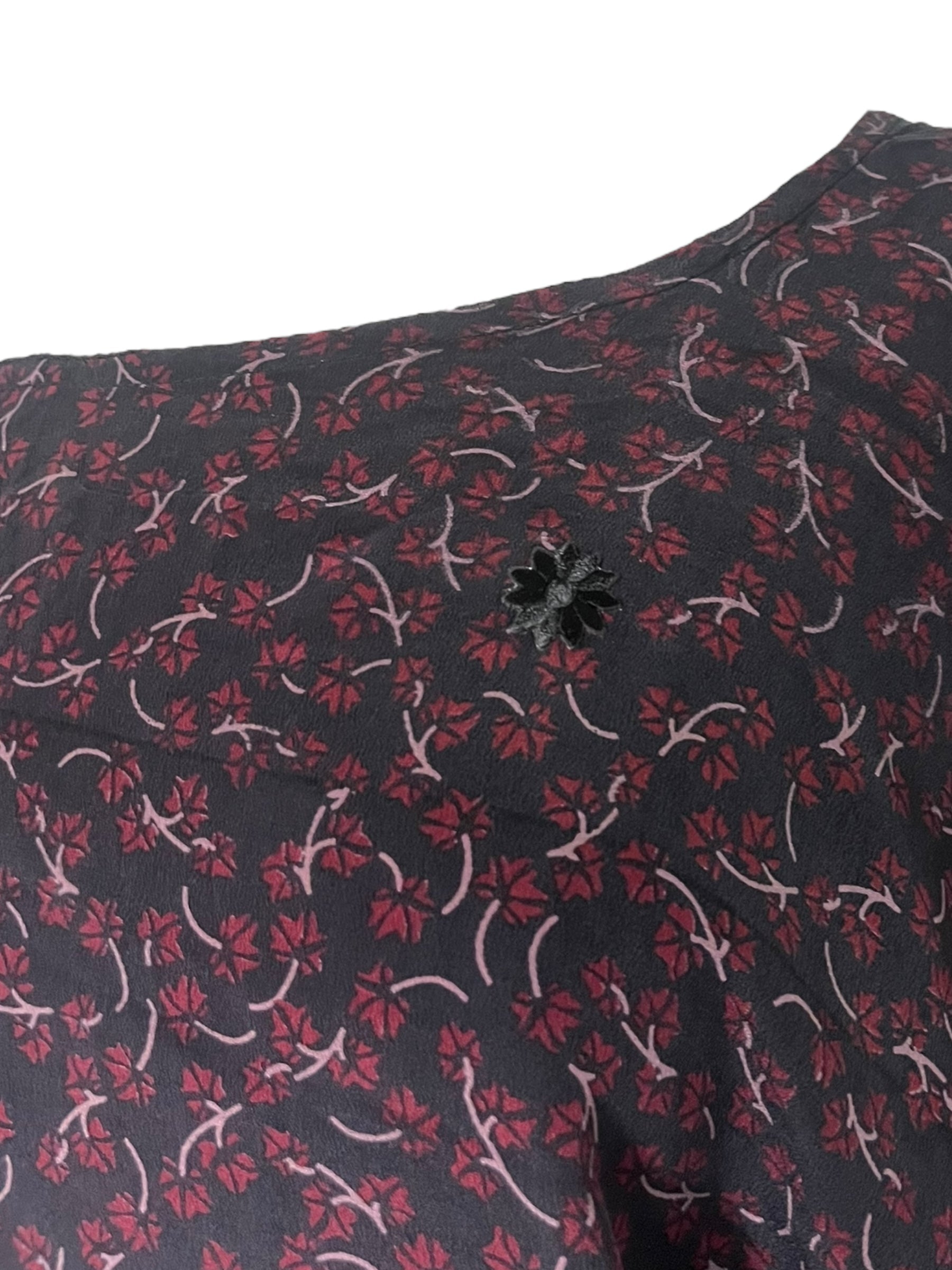 FINAL SALE PRC4142 Avatar Pure Silk Side Slit Top