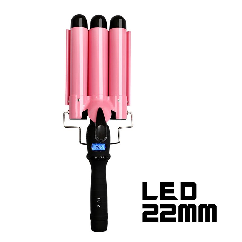 New Arrival Hair Curling Iron LED Ceramic Triple Barrel Hair Curler Irons Hair Wave Waver Styling Tools Hair Styler Wand