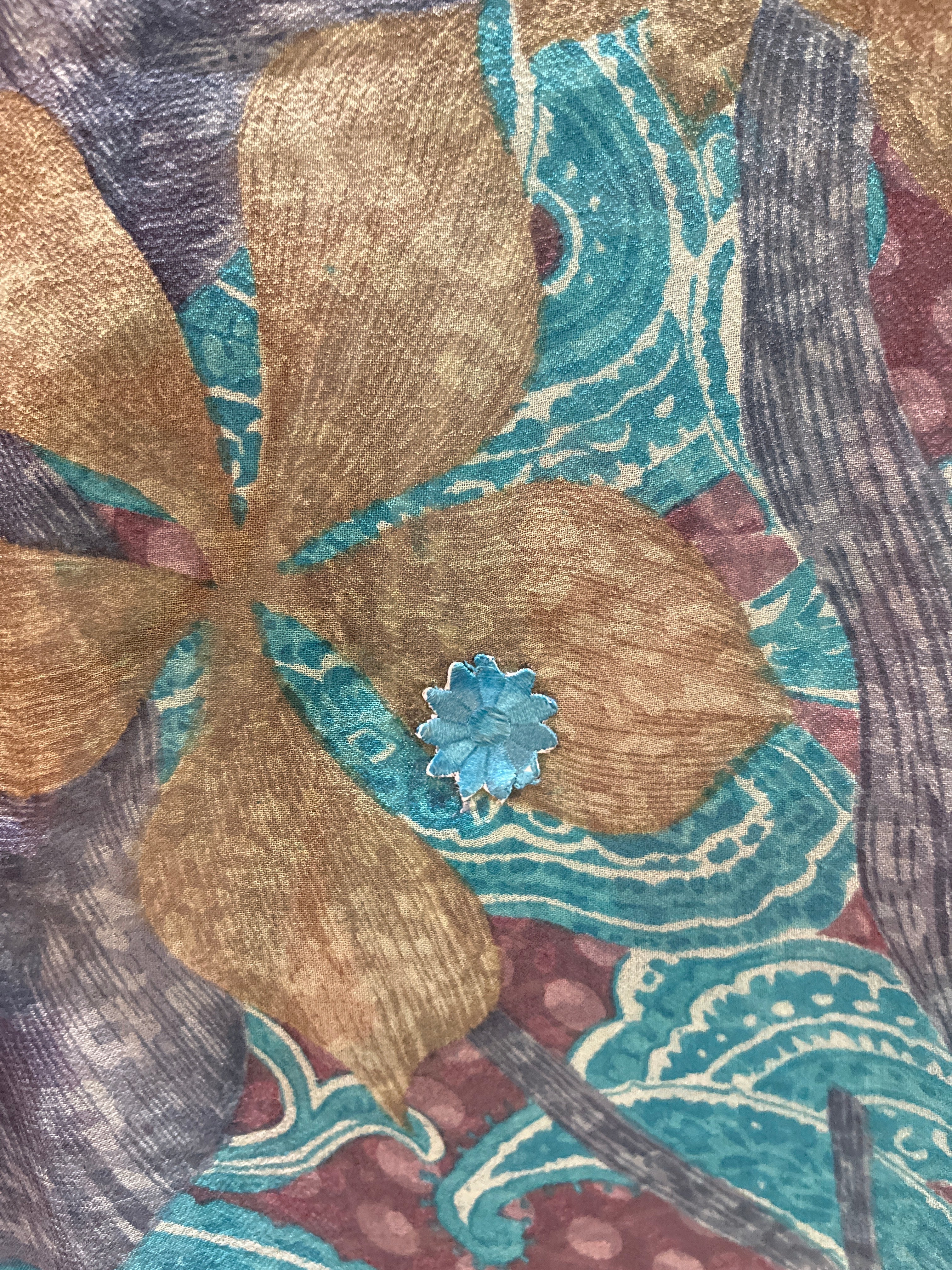 PRG5504 Sheer Avatar Pure Silk Boxy Top