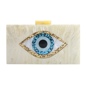 Sequined Eyes Evening Bags Crossbody Evening Purses Clutch Bag Women Clutch Luxury Party Dress Purse Summer Acrylic Hand Bags