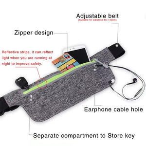 Waist Pack Running Waist Bag Waterproof Bags Pouch Pocket Walking Phone Coin Purse Bag for Outdoor Sport