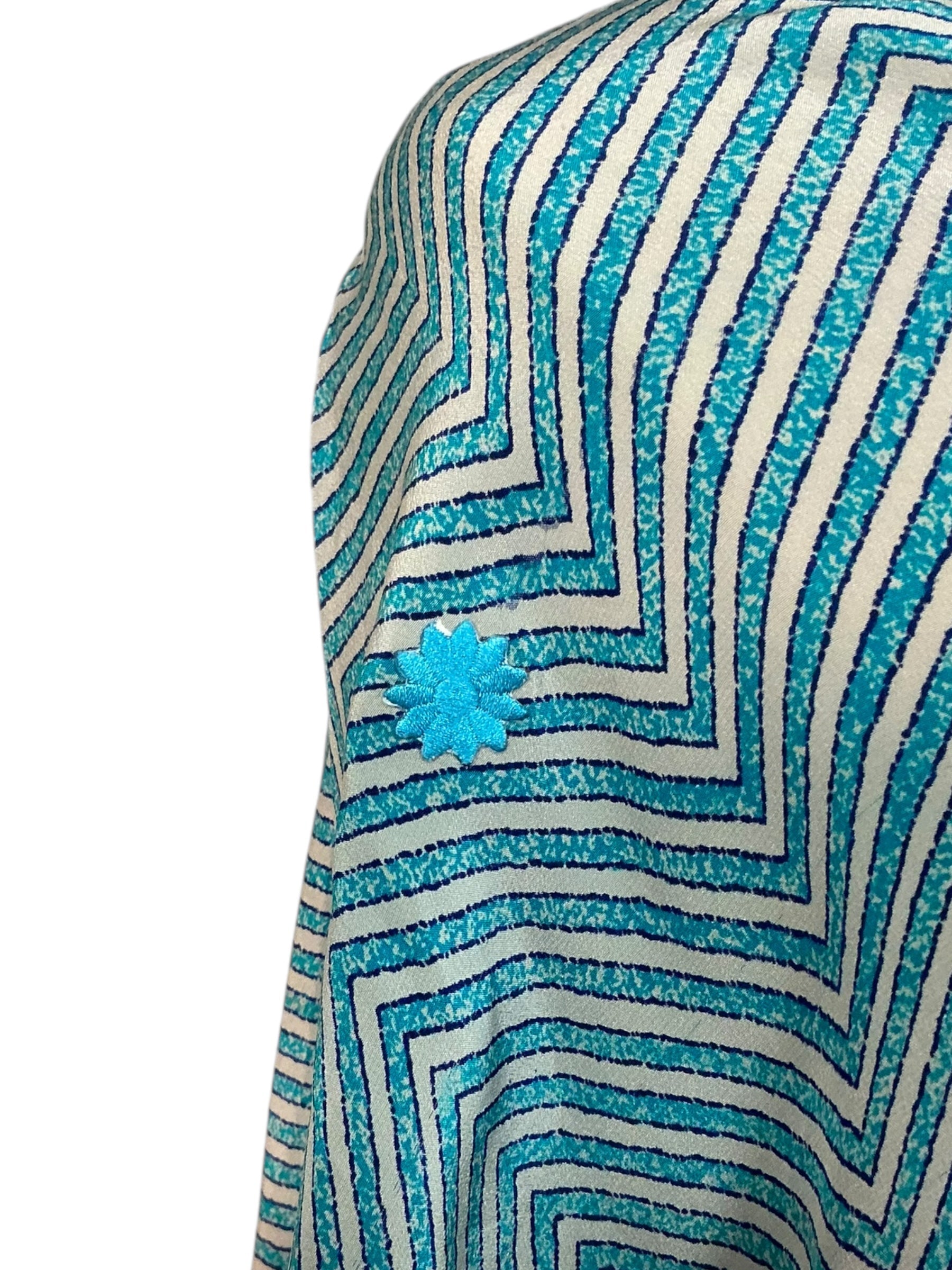 FINAL SALE PRC5917 Avatar Pure Silk Short Kaftan Tunic without Slits