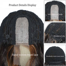 Load image into Gallery viewer, European and American Small Lace Wig Headsets with Intermediate Color Small Lace Center Split Large Wavy Long Curly Wigs

