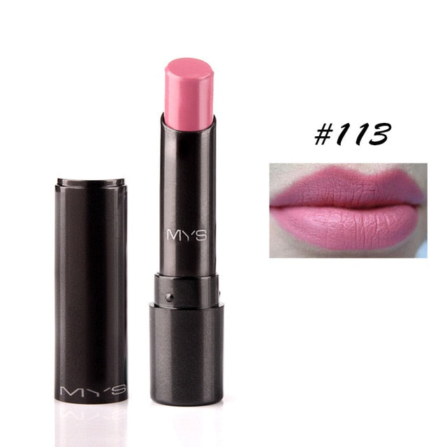 MYS Brand Beauty Matte Lipstick Long Lasting Tint Lips Cosmetics Lipgloss Maquiagem Makeup Red Batom