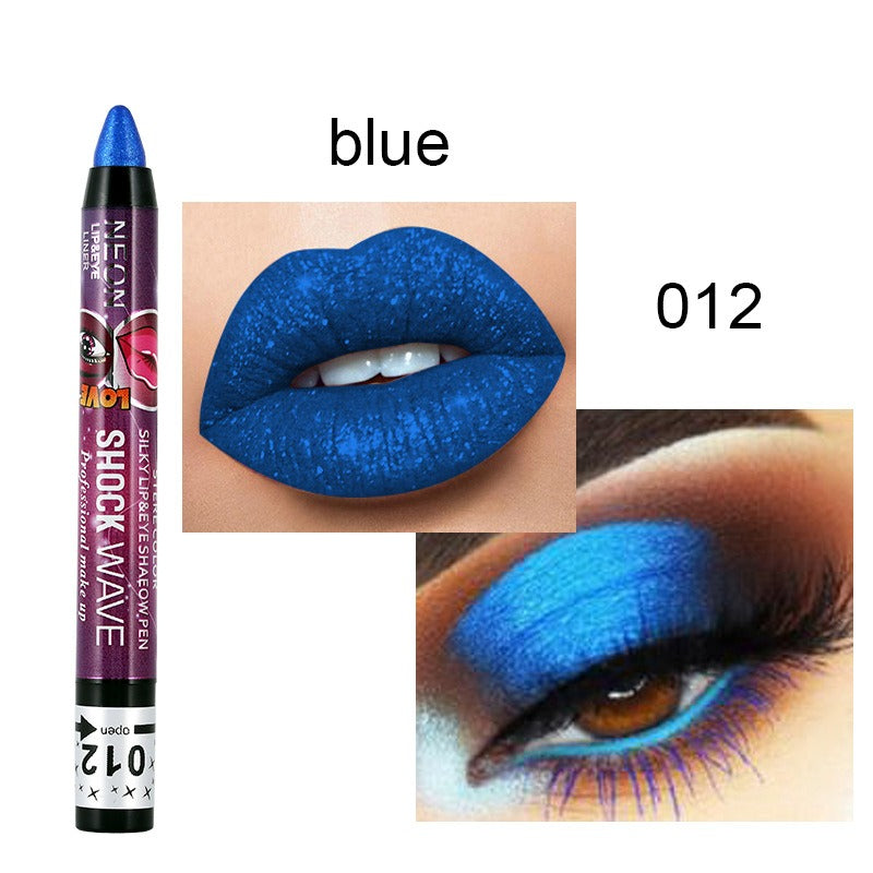 KISS SUSY 36 color eye shadow pencil stick lip pencil 2 in 1 is not easy to smudge