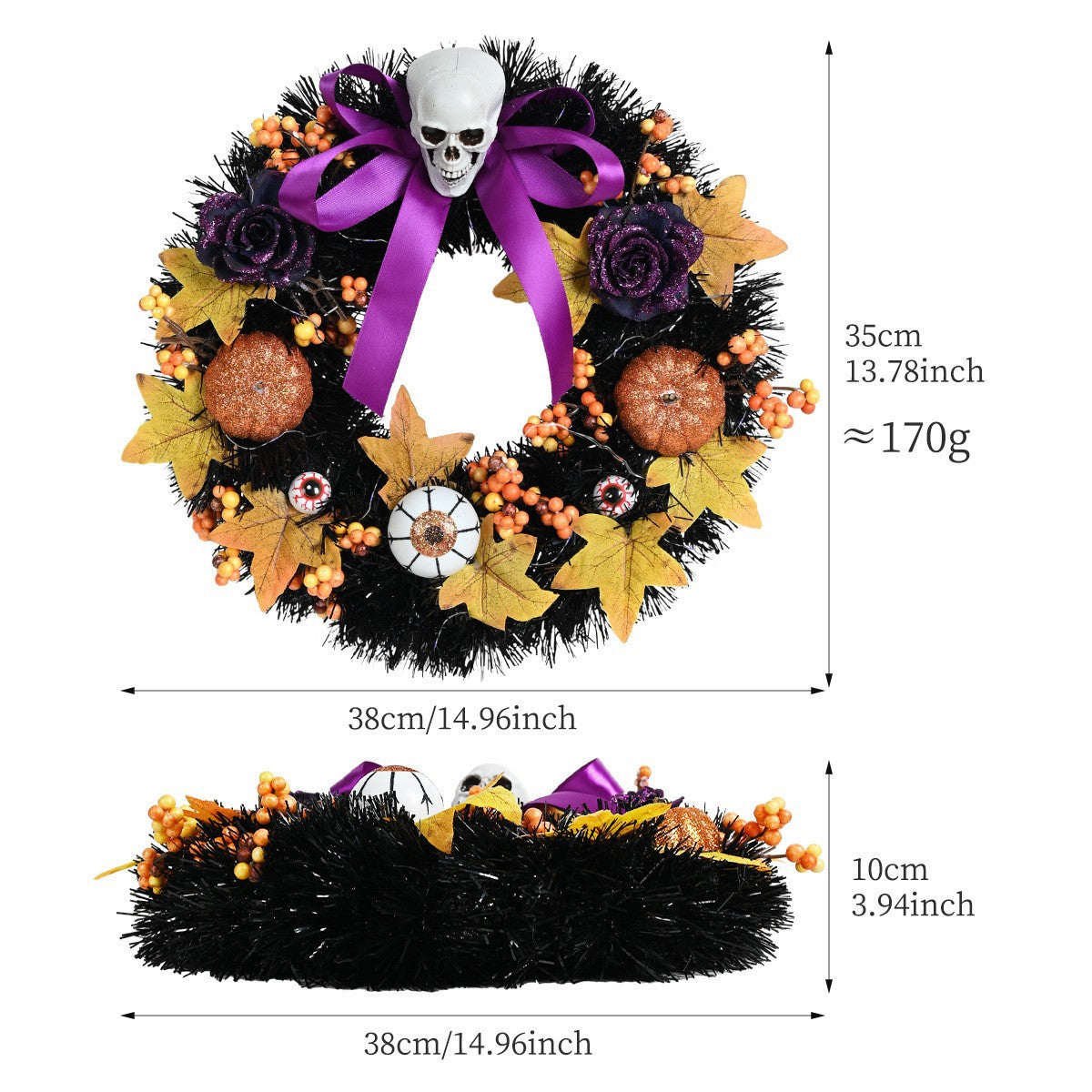 Halloween Decorative Garland Multi-Style Plastic Spooky Decor