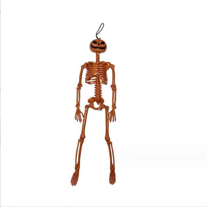 Halloween Skeleton Decor Adjustable Flexible Joints White PP Plastic