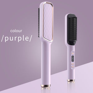 New Product Straight Hair Comb Negative Ion Does Not Hurt Hair Straight Hair Curly Hair Dual-Use Electric Heating Curling Iron Hair Straightener Home