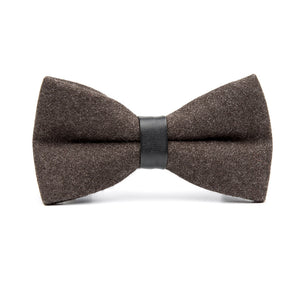 Men's Bow Knot Solid Color Wool Bow Tie Single Product Evening Dress Retro