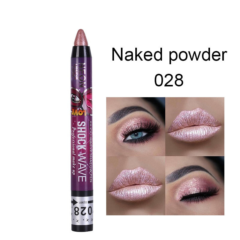 KISS SUSY 36 color eye shadow pencil stick lip pencil 2 in 1 is not easy to smudge