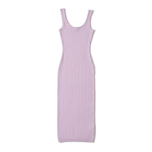Load image into Gallery viewer, Dresses for women Summer casual dress elegant bodycon dress knitted vintage purple dress beach sundress pink brown
