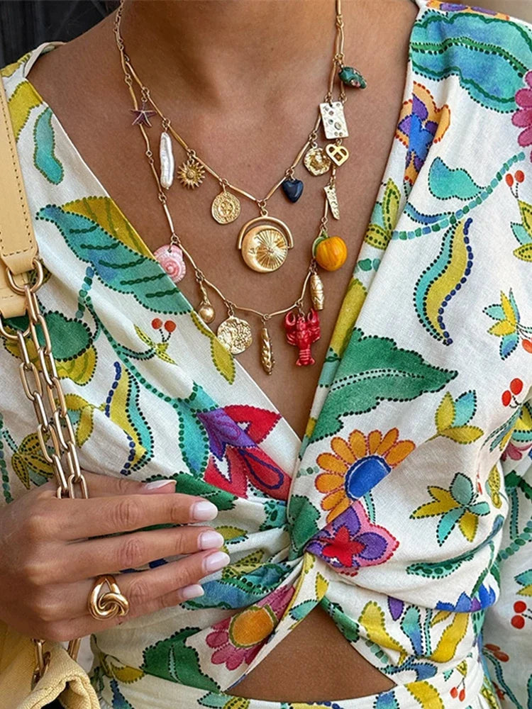 Women's Maxi Dress Floral Rayon Blend Bohemian Style