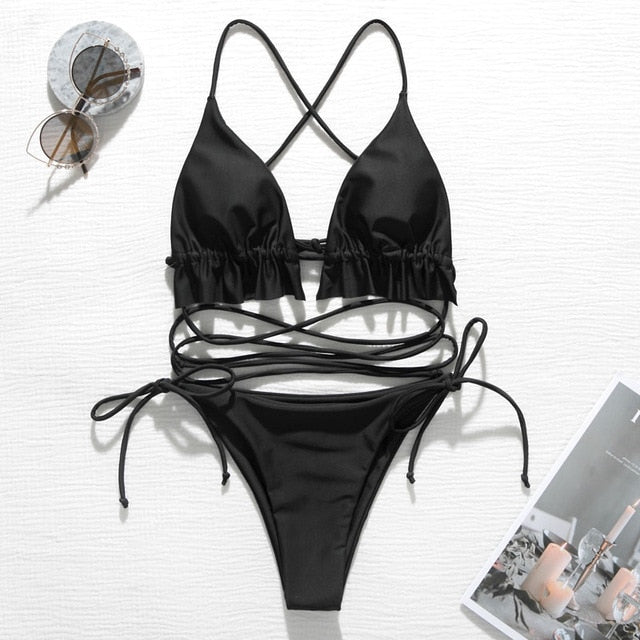 Cross Strings Bikini Set