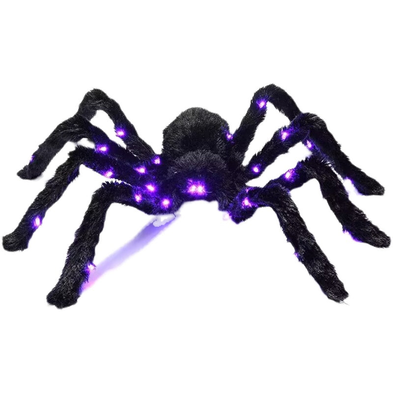 Scary Halloween Glowing Spider Decoration 50-150cm Plastic Outdoor Indoor