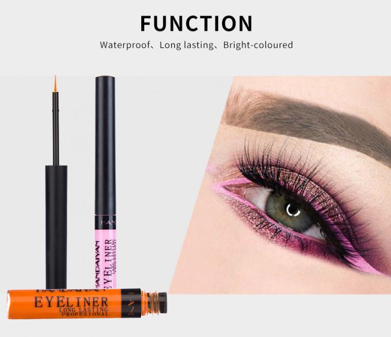 HANDAIYAN 12 Color Liquid Eyeliner Waterproof Long Lasting Sexy Charming Soft Sponge Eye Liner Pencil Eye Cosmetics TSLM1