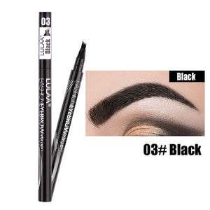 TINT MY 4-TIP BROW Liquid Eyebrow Pencil Waterproof Microblading Fork Tip Fine Sketch Eye Brow Tattoo Tint Pen Korean Cosmetics