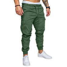 Load image into Gallery viewer, Autumn Men Pants Hip Hop Harem Joggers Pants New Male Trousers Mens Joggers Solid Multi-pocket Pants Sweatpants

