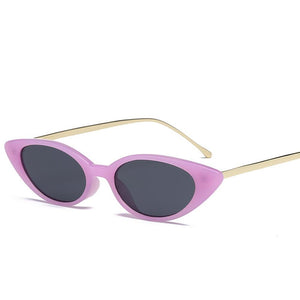 High Quality Women's Fashion Narrow Cat Eye Sunglasses UV400 Fashion Eye Wear narrow sunglasses for  women's fashion Products