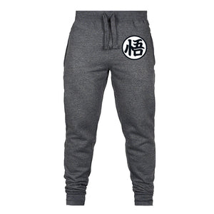 Casual Funny Print Dragon Ball Goku Mens Pants Cotton Autumn Winter Gray Men Joggers Sweatpants