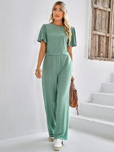 Load image into Gallery viewer, Spring And Summer New Women's Fashion Solid Color Casual Knitted Round Neck Suit
