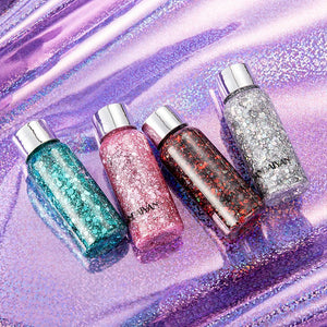 9 Colors Hot Festival Cosmetics Face Body Glitter Cream Sequins Shining Liquid Shimmer Glitter Body Makeup Fashion Party Make Up