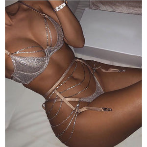 Rhinestone Exotic Lingerie