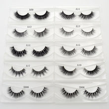 Load image into Gallery viewer, 3D Mink Eyelashes Crossing Mink Lashes Hand Made Full Strip Eye Lashes 34 Styles cilios naturais False Lashes
