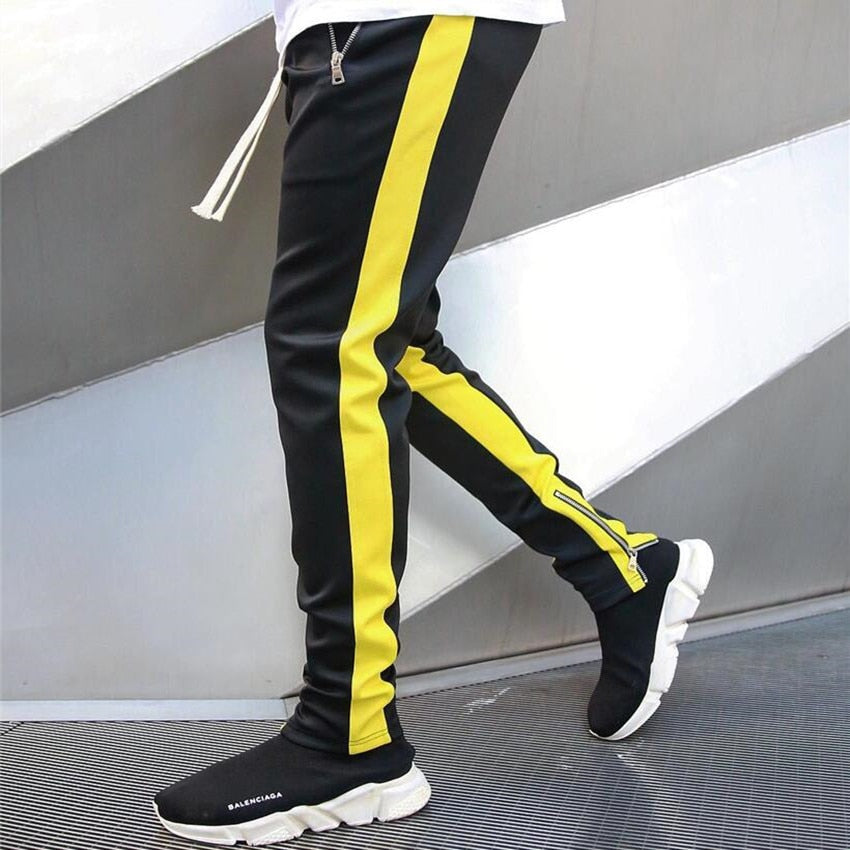 Mens Joggers Casual Pants Fitness Men Sportswear Tracksuit Bottoms Skinny Sweatpants Trousers