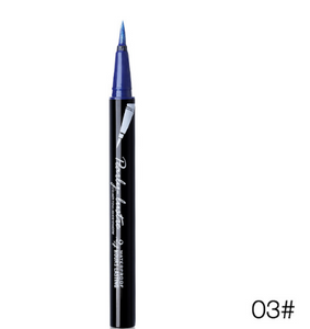 Music Flower 6 Colors Glitter Eyeliner Pencil Liquid Eye Makeup Set Waterproof Long-lasting Black Eye Liner Pen