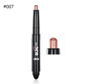 UBUB Eye Pencil Eyeshadow Silkworm Pen Velvet Shimmer Earth Double Color Eye Shadow Cream Glitter Makeup Palette Cosmetics