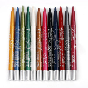 Menow Makeup set 12Color/kit Waterproof Eye shadow Pencil Rotate Eyeliner Long-lasting Eyeliner Cosmetics maquiagem P10001