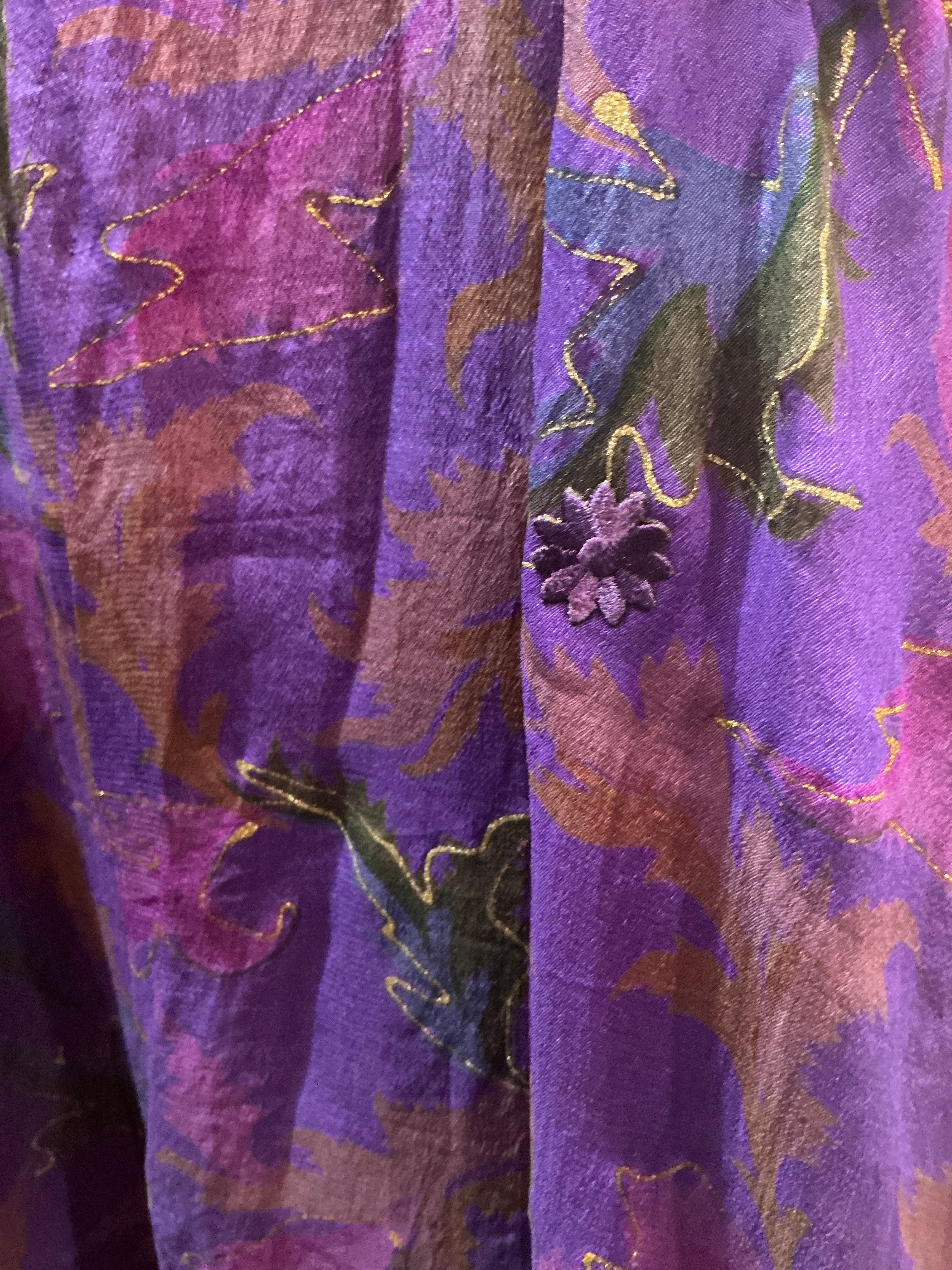 SOLD  PRC6419 Avatar Pure Silk Maxi Kaftan