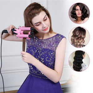 New Arrival Hair Curling Iron LED Ceramic Triple Barrel Hair Curler Irons Hair Wave Waver Styling Tools Hair Styler Wand