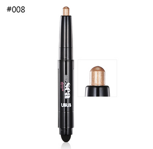 UBUB Eye Pencil Eyeshadow Silkworm Pen Velvet Shimmer Earth Double Color Eye Shadow Cream Glitter Makeup Palette Cosmetics