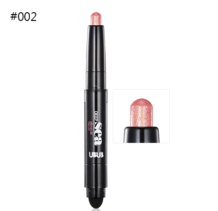 UBUB Eye Pencil Eyeshadow Silkworm Pen Velvet Shimmer Earth Double Color Eye Shadow Cream Glitter Makeup Palette Cosmetics