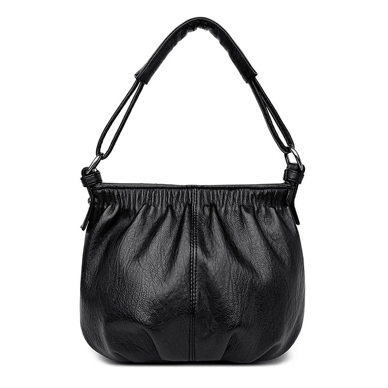 Women's Black Shoulder Bag One Size Soft Material