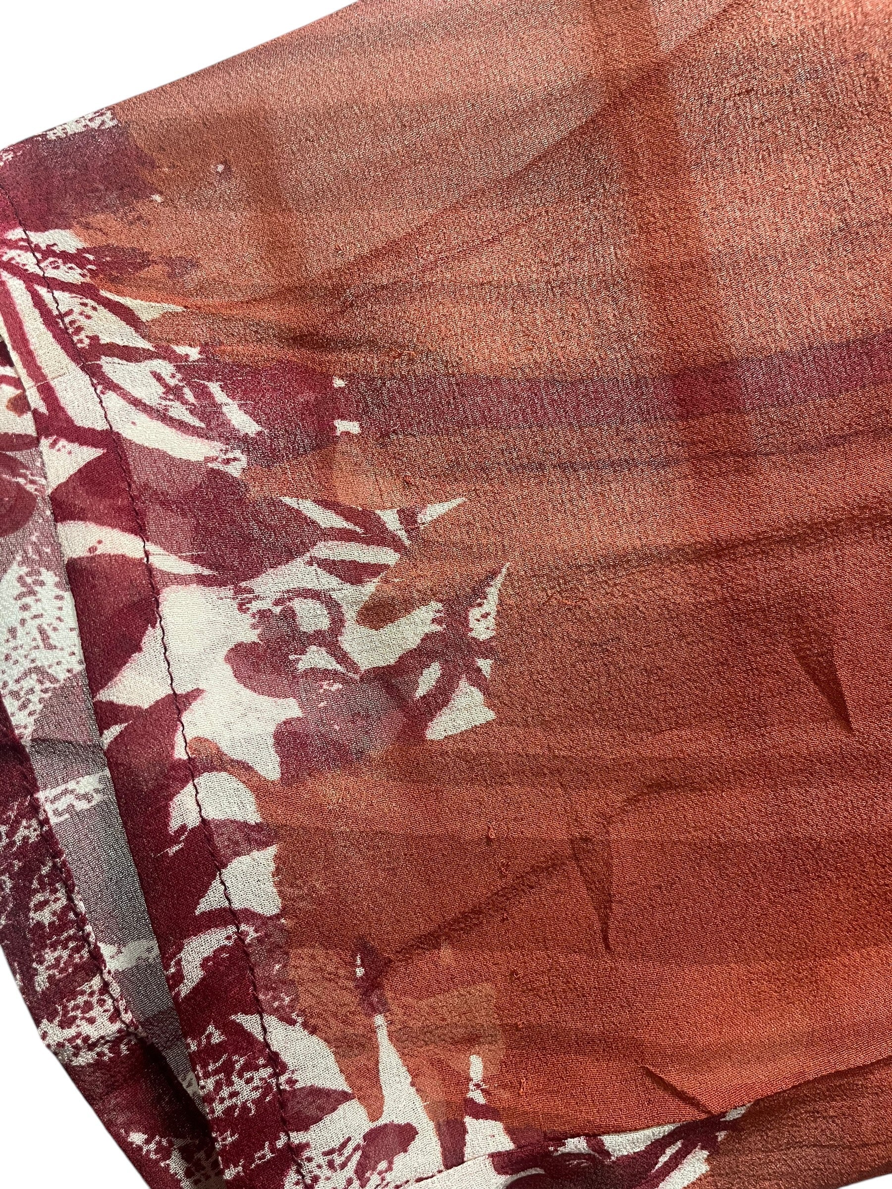 FINAL SALE PRG5704 Sheer Avatar Pure Silk Side Slit Top