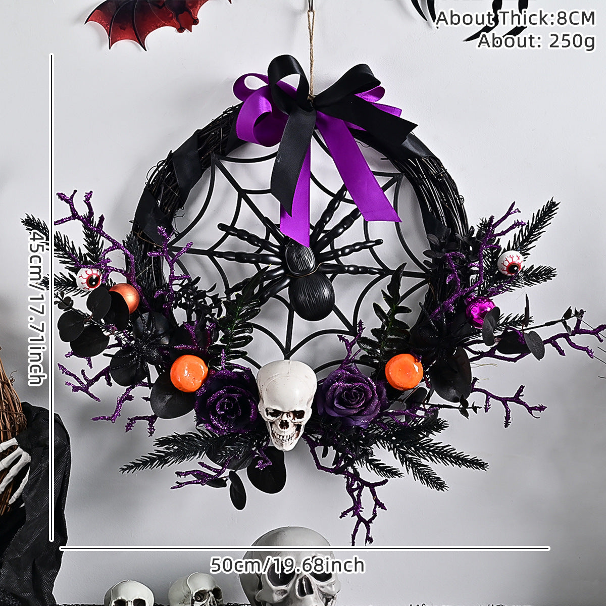 Halloween Decorative Garland Multi-Style Plastic Spooky Decor