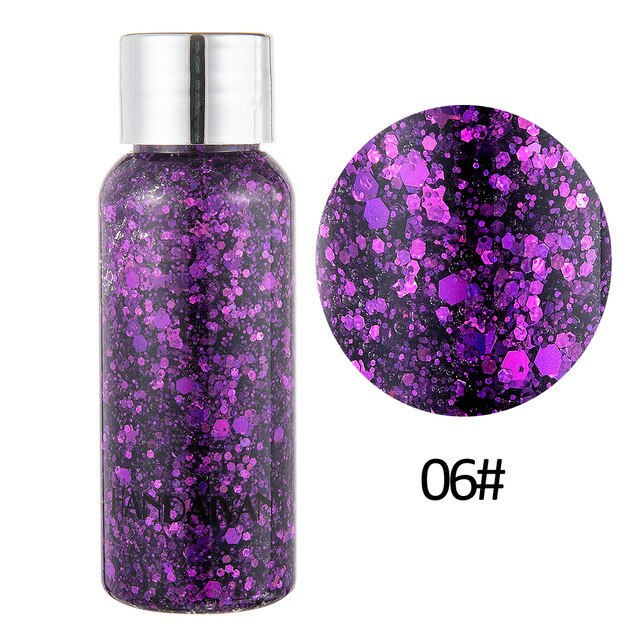 9 Colors Hot Festival Cosmetics Face Body Glitter Cream Sequins Shining Liquid Shimmer Glitter Body Makeup Fashion Party Make Up