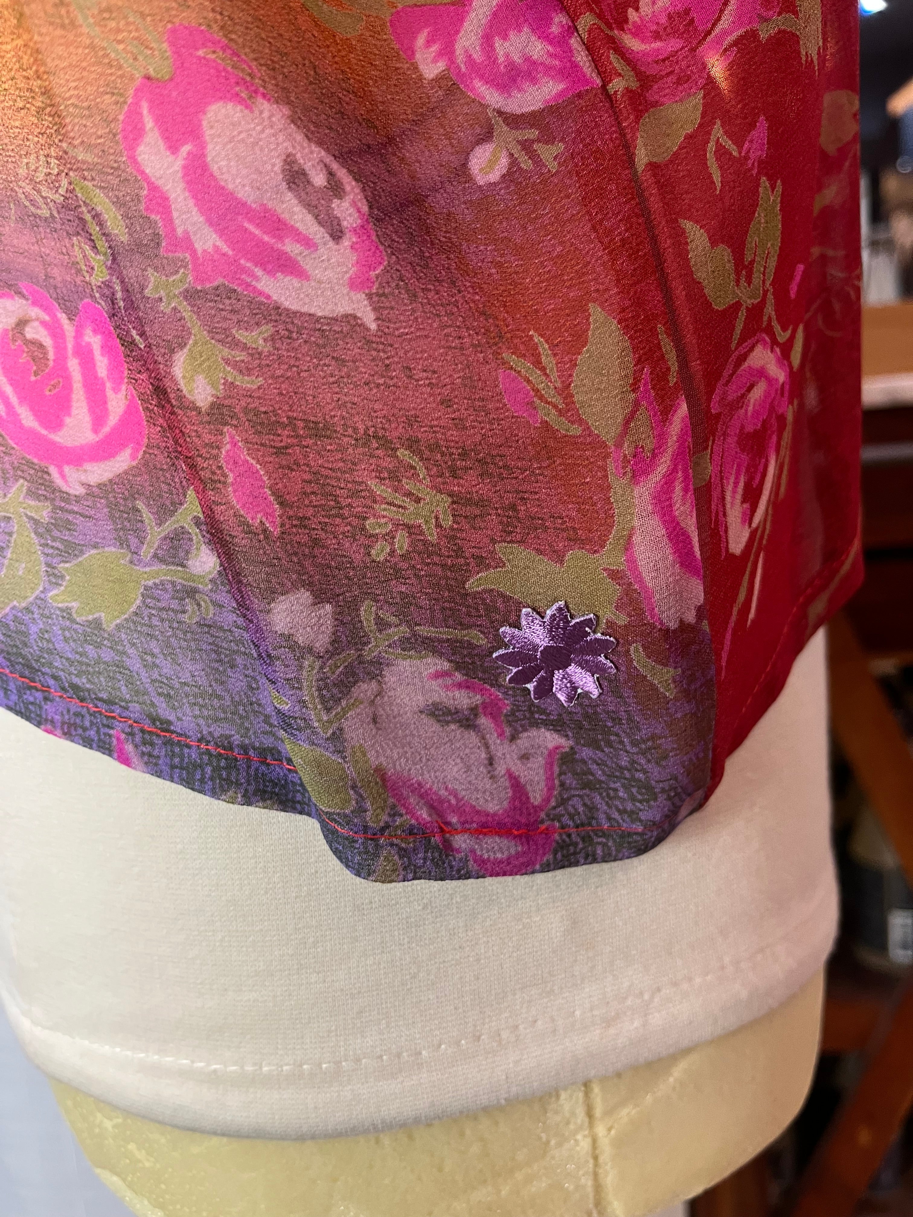 PRG4872 Sheer Avatar Pure Silk Boxy Top