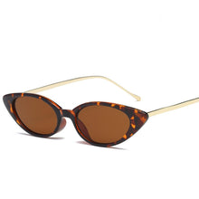 Load image into Gallery viewer, High Quality Women's Fashion Narrow Cat Eye Sunglasses UV400 Fashion Eye Wear narrow sunglasses for  women's fashion Products
