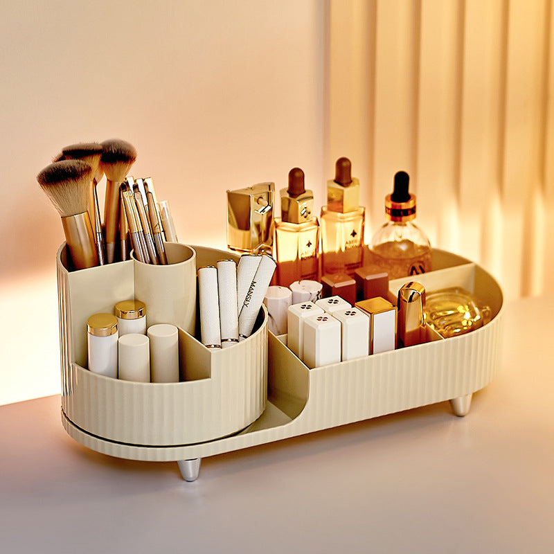 Cosmetics storage box, rotary pen holder, dressing table, desktop storage rack