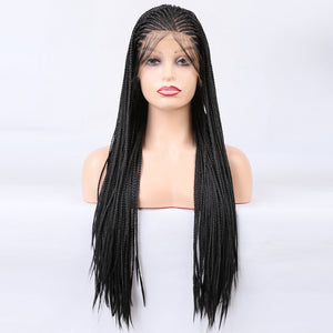 Lace Front Wig Braided Wigs Braiding Hair For Black Women Long Cosplay Synthetic Box Braid Wig