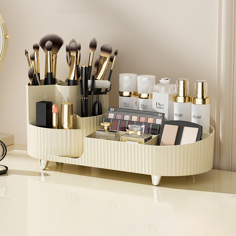 Cosmetics storage box, rotary pen holder, dressing table, desktop storage rack