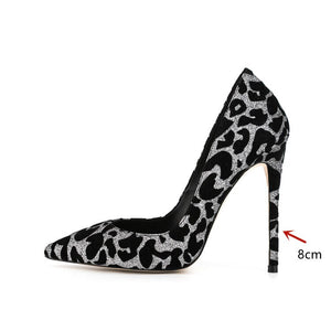 Processing Time:7-15 days after placing orders  Women's Spring and Summer New European and American Pointed High Heel Single Shoes Fashion Sexy Leopard Sandals